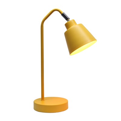 Simple Designs Sleek Essentials LED Desk Lamp, 16, Yellow (LD1077-YLW)