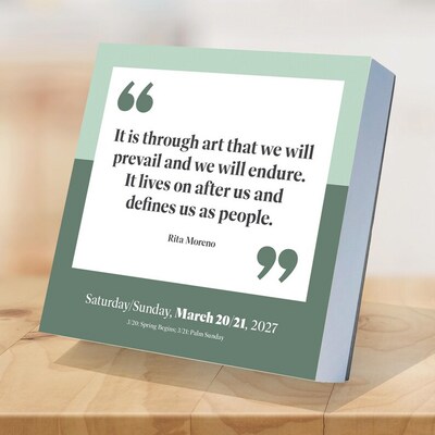 2027 TF Publishing 5.25" x 5.25" Daily Day-to-Day Calendar, Multicolored (27-3012)