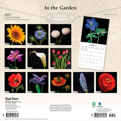2027 BrownTrout In the Garden 12 x 12 Monthly Wall Calendar (9798330713974)
