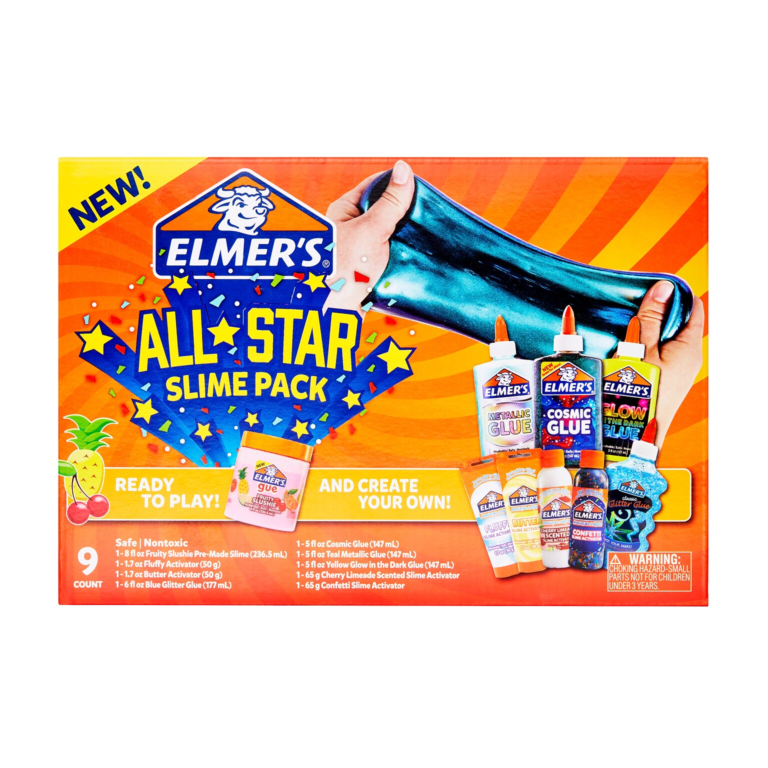 Elmers All-Star Slime Kit, 9/Pack (2119929)