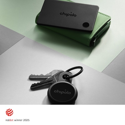 Chipolo LOOP & CARD Bluetooth Trackers, Charcoal (RAB.0000001)