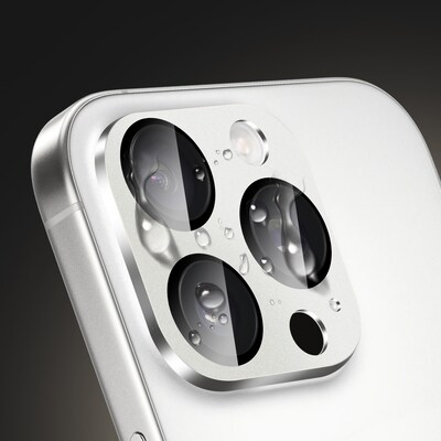 SaharaCase Ultra-Strong Camera Lens Protector for Apple iPhone 16 Pro and 16 Pro Max, White Titanium, 2/Pack (ZD00162)