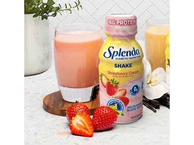 Splenda Diabetes Care Sugar-Free Strawberry Cream Shake, 8 oz., 24 Bottles/Carton (SP20252580)