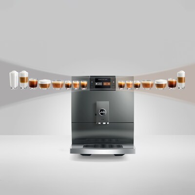 Jura C9 2-Cups Coffee & Espresso Machine Combination, Piano Inox (15751)