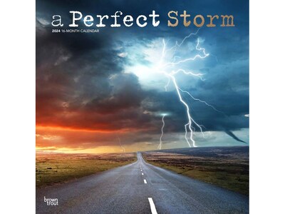 2024 BrownTrout A Perfect Storm 12 x 12 Monthly Wall Calendar (9781975457525)