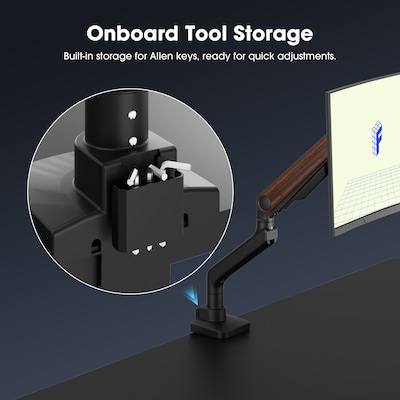 FlexiSpot MA9 Premium Single Monitor Mount, Up to 49" Monitor, Black (MA9-S-DP-US)