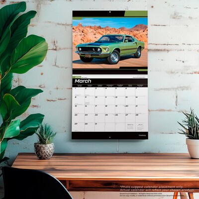 2026 BrownTrout Ford Mustang 14" x 12" Monthly Wall Calendar (9798330701643)