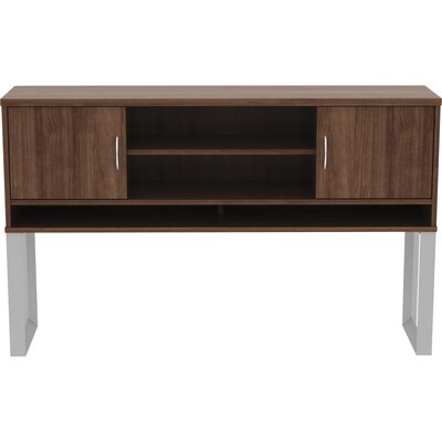 Lorell Relevance Series 59W Freestanding Hutch, Walnut (LLR16240)
