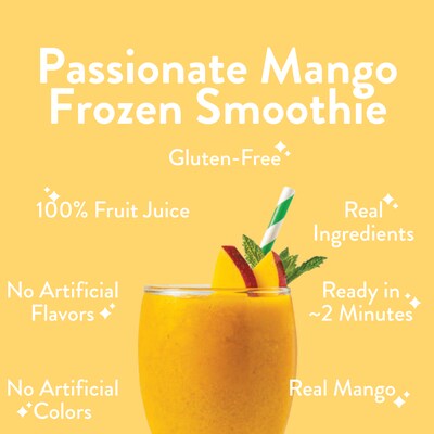 ColdSnap Passionate Mango Smoothie Mix, Single Serve Pods, 12 Pods/Pack, COLDSNAP MACHINE REQUIRED (600044)