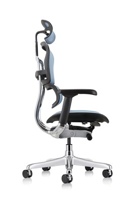 Eurotech Ergohuman Gen2 High Back Mesh Office Chair w/ Headrest, Blue (ME7ERG-GEN2-BLU)