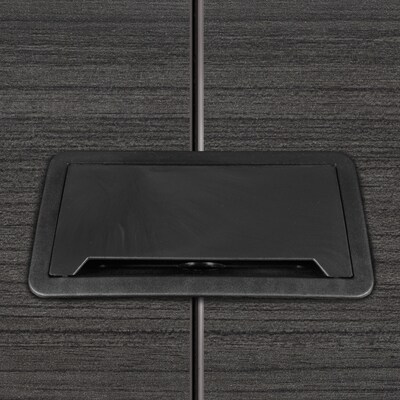 Regency Array 72"W x 36"D Conference Table with Grommet, Ash Grey/Black (ACT7236AGBK)
