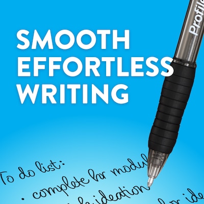 Paper Mate Profile Retractable Ballpoint Pen, Bold Point, 1.4mm, Black Ink, 8/Pack (1960667)