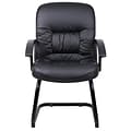 Boss Leather Guest Chair, Black (B7309)