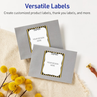 Avery Rectangle Laser/Inkjet Multipurpose Labels, 4" x 3-1/3", White, 40/Pack (19479370947)