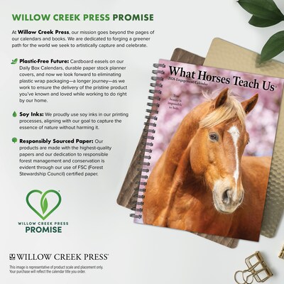 2026 Willow Creek What Horses Teach Us 6.5" x 8.5" Daily & Monthly Personal Organizer (54697)