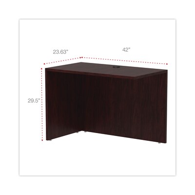 Alera® Valencia Series Reversible Return/Bridge Shell, 42w x 23-5/8d. Mahogany