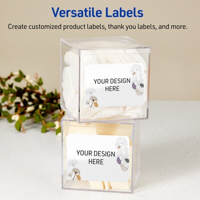 Avery Laser/Inkjet Rectangle Multipurpose Labels, 2" x 3", White, 80/Pack (S00-F47)