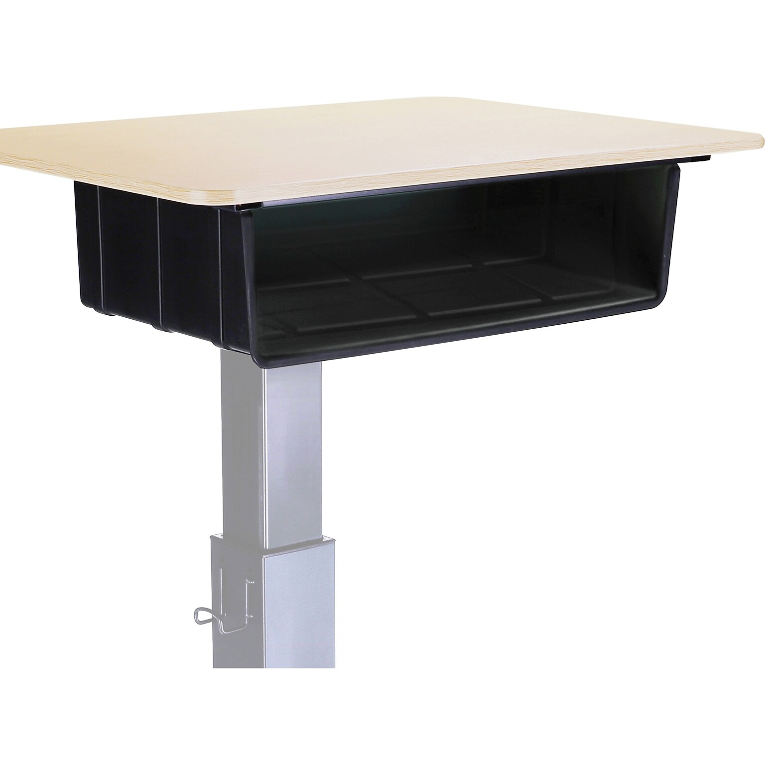 Lorell Sit-to-Stand School Desk w/Large Book Box, 20W x 15D x 5H, Black/Neutral (LLR00077)