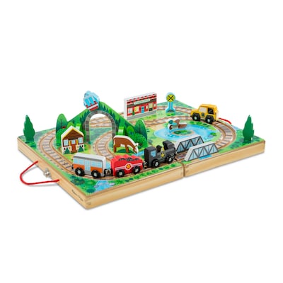 Melissa & Doug Take Along Vehicle Set Wood Train (MS30140)