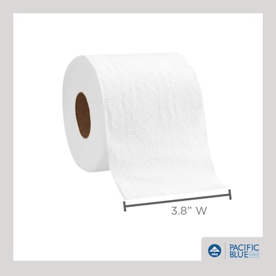 Pacific Blue Select Standard Toilet Paper, 2-Ply, White, 550 Sheets/Roll, 80 Rolls/Carton (18280/01)