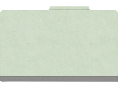 Medical Arts Press Pressboard Classification Folder, 1 Divider, 2" Expansion, Legal Size, Pale Green, 10/Box (DV-T52-14-3PGN)