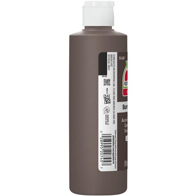 Apple Barrel Acrylic Paint Matte, 8oz., Burnt Umber, 6/Pack (APP20745E-6)
