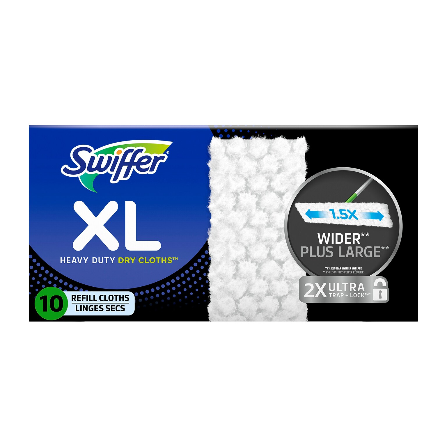 Swiffer Sweeper XL Heavy Duty Dry Sweeping Cloths, 10/Box (59675)