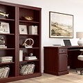 Bush Business Furniture Arlington 72H 5-Shelf Bookcase, Harvest Cherry (WC65515-03)