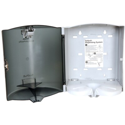 SofPull Centerpull Paper Towel Dispenser, Translucent Smoke (58204)