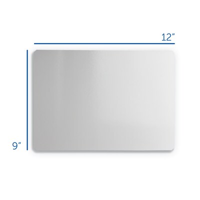 Flipside Magnetic Plastic Dry-Erase Whiteboard, 9" x 12", 12/Pack (31003)