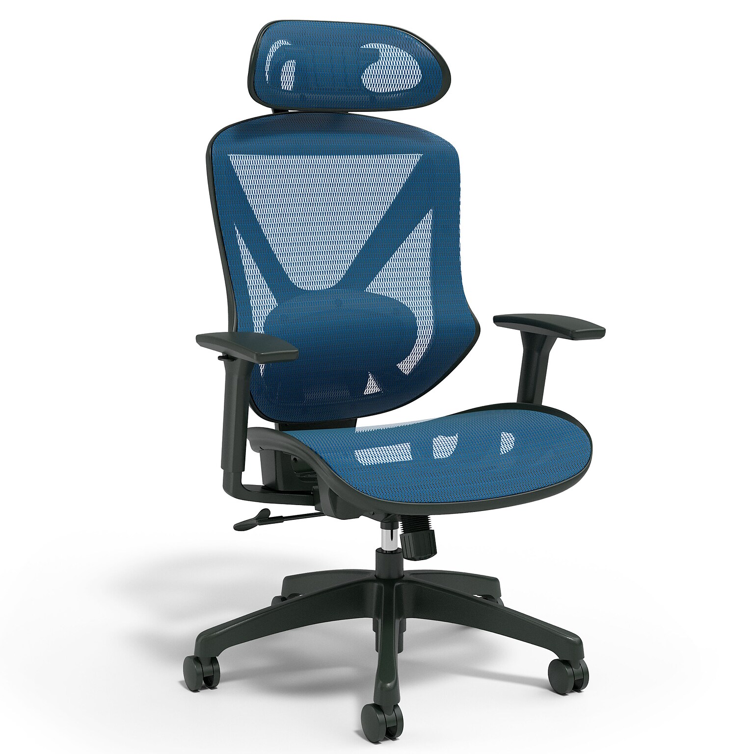 Staples® Dexley Ergonomic Mesh Swivel Task Chair, Blue (UN59375)