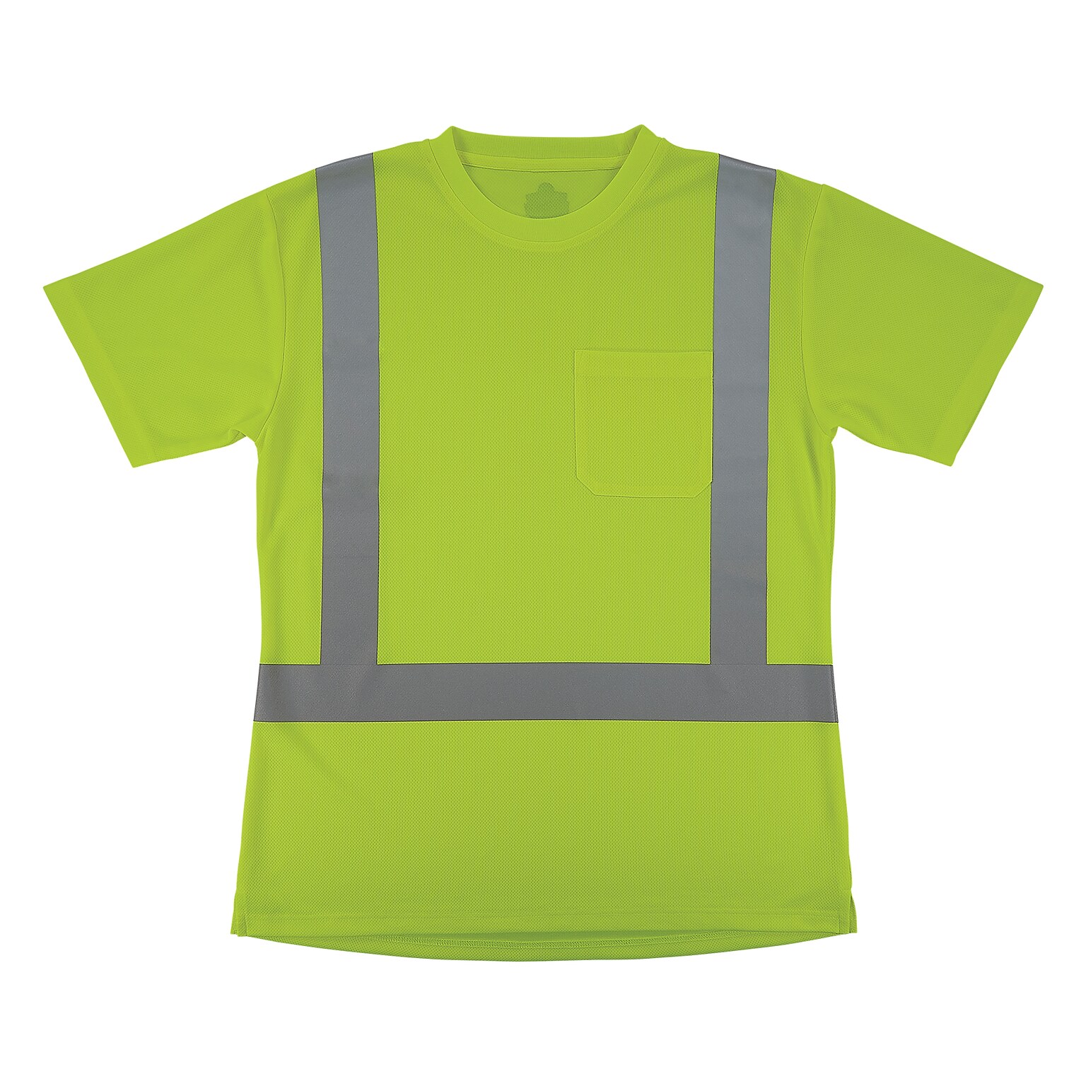 GloWear 8274 High Visibility Short Sleeve Women’s T-Shirt, ANSI Type R Class 2, Lime, X-Large (22075)