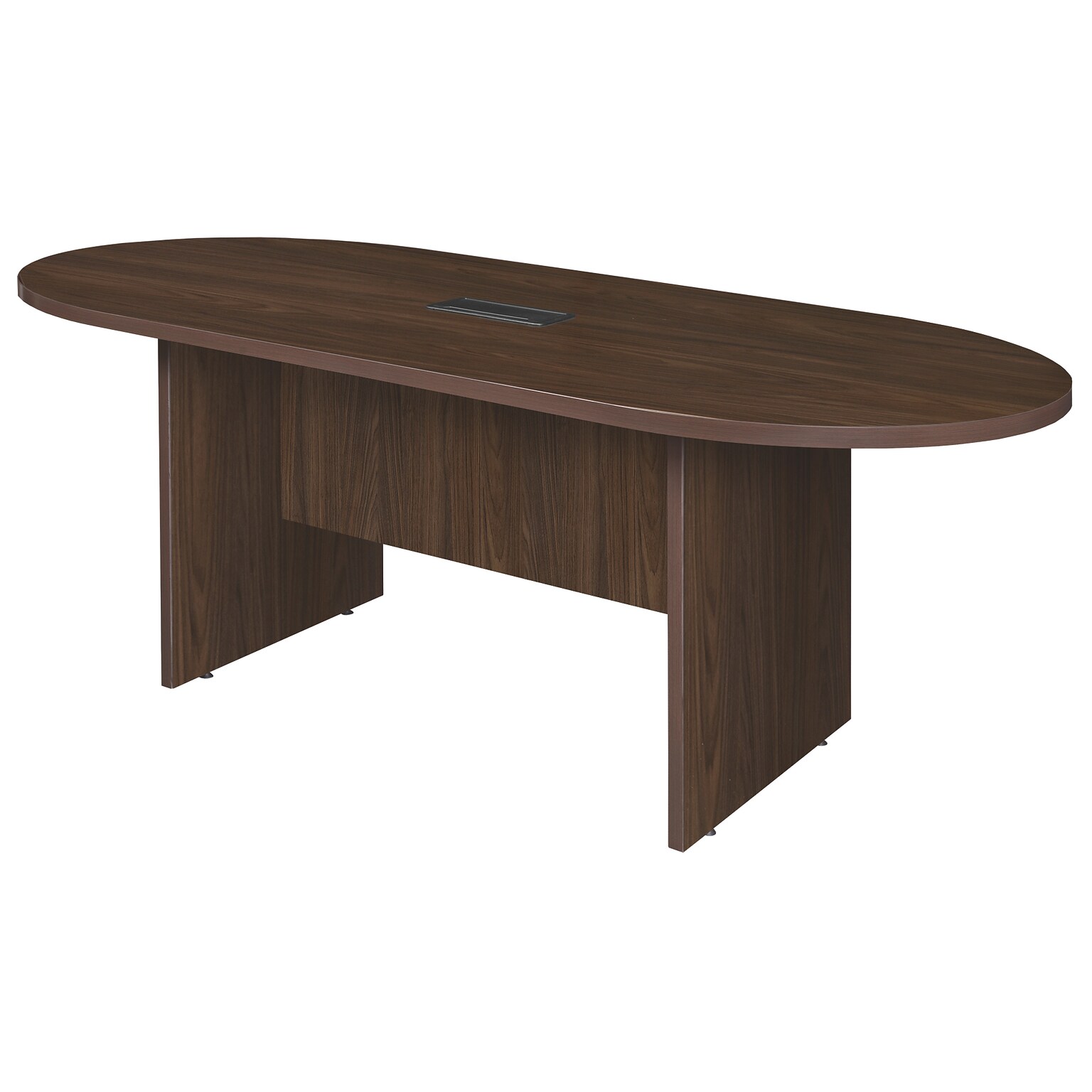 Regency Legacy 6 ft Racetrack Conference Table with Charging Port, Neo Walnut (LCTRT7135NW)