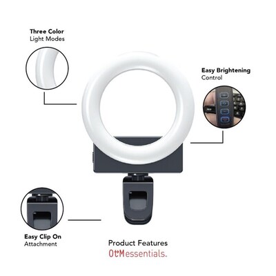 OTM Essentials Universal Ring Light, Black (OB-A1A)