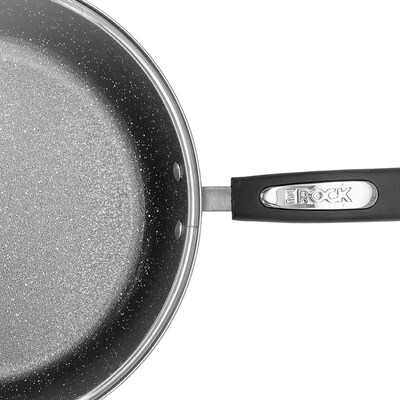 THE ROCK by Starfrit Terra Aluminum 12" Frying Pan, Black (060307-002-0000)