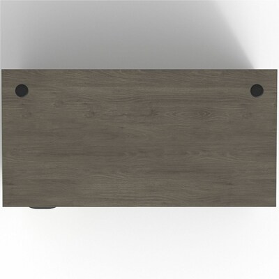 Lorell Prominence 2.0 60 W Left-Pedestal Desk, Gray Elm Surface (LLRPD3060LSPGE)