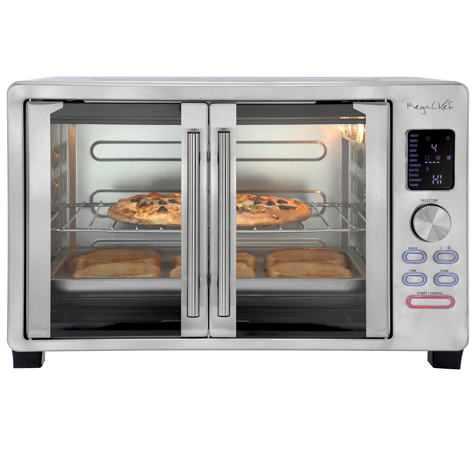 MegaChef 30 L Digital Multi-Function Convection Toaster Oven with Rotisserie Set (938122560M)