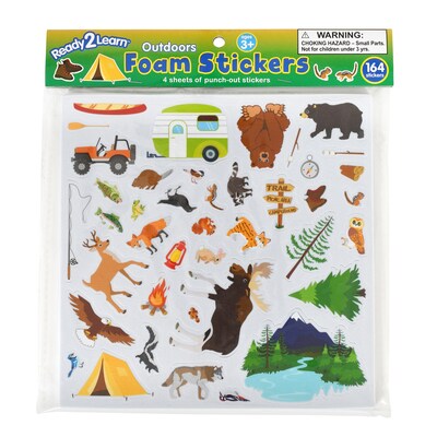 Ready2Learn Foam Stickers, Outdoors, 164/Pack, 3 Packs (CE-10124-3)