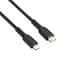 NXT Technologies™ 4 Ft. Braided USB-C to Lightning Cable for iPhone/iPad/iPod touch, Black (LBA020-4