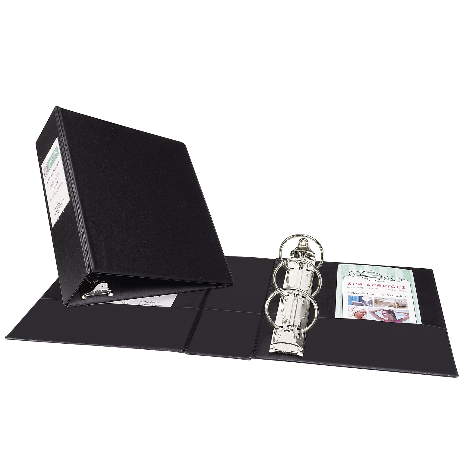 Avery Mini 2 3-Ring Mini Binders, Black (AVE27554)