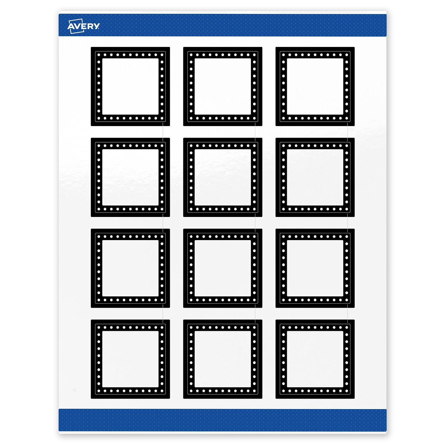 Avery Laser/Inkjet Square Multipurpose Labels, 2 x 2, White, 120/Pack (S00-DKQ)