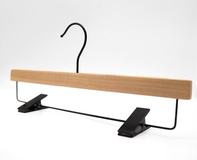 Nahanco Wood Clothes Hangers, Natural, 100/Carton (21014RCBH)