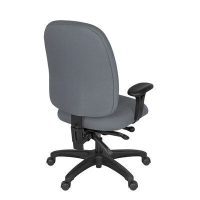 Regency Comfort Series Ergonomic Fabric Swivel Task Chair, Grey (125-GY)