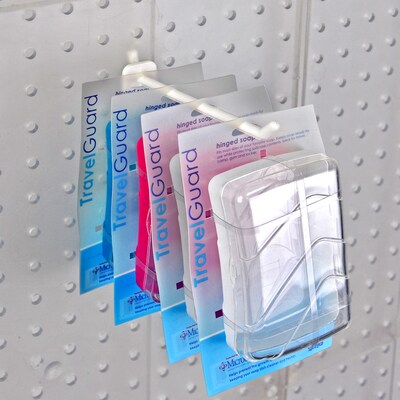 Azar® 6" Plastic Pegboard Hook, White, 50 Piece/Set, 50/Set