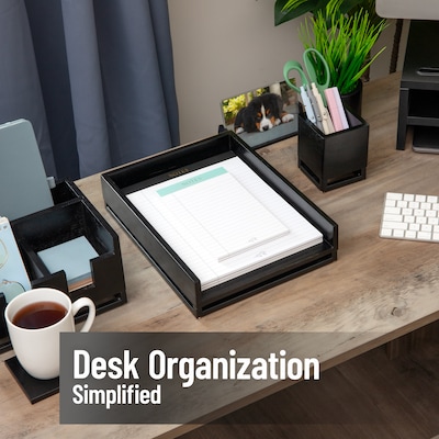 Mind Reader Metal Accessory Tray, Black (WDMTRAY-BLK)
