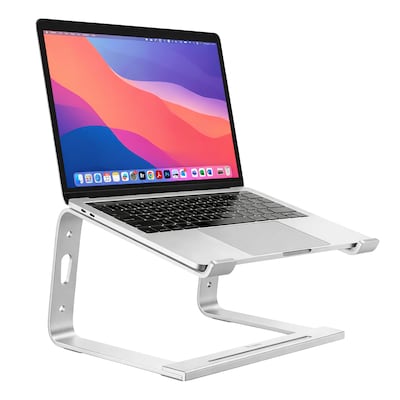 Staples TECH 11.2 x 10.2 Aluminum Laptop Stand, Silver (ST62653)