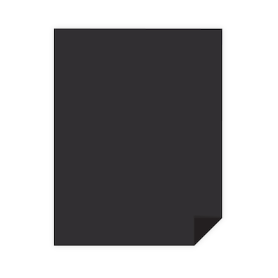 Neenah Paper Creative Collection 65 lb. Cardstock Paper, 8.5 x 11, Black, 50 Sheets/Ream (91333-01)