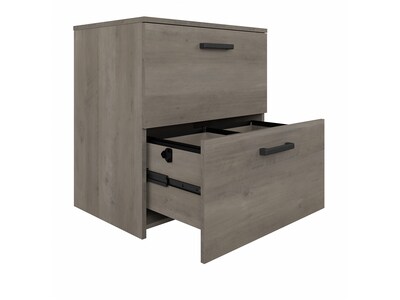 Bush Furniture City Park 2 Drawer Lateral File Cabinet, Driftwood Gray (CPF127DG-03)