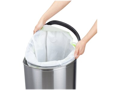 Nine Stars Stainless Steel Sensor Trash Can, 13.2-Gallon, Silver (DZT-50-29SL)