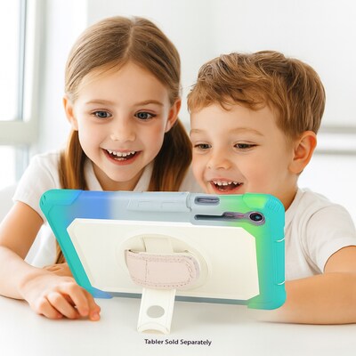 SaharaCase Raider Series Kid Proof Heavy Duty Case with Hand Strap for Galaxy Tab S11, Shoulder Strap, Splash Blue (TB00489)